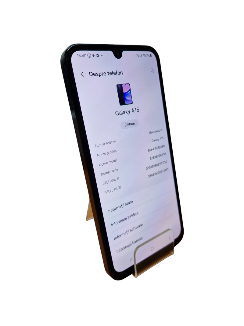Telefon mobil Samsung A 15 BLACK, Memorie 128 GB, Stare Ca nou - Amanet Cashbook | Amanet Online