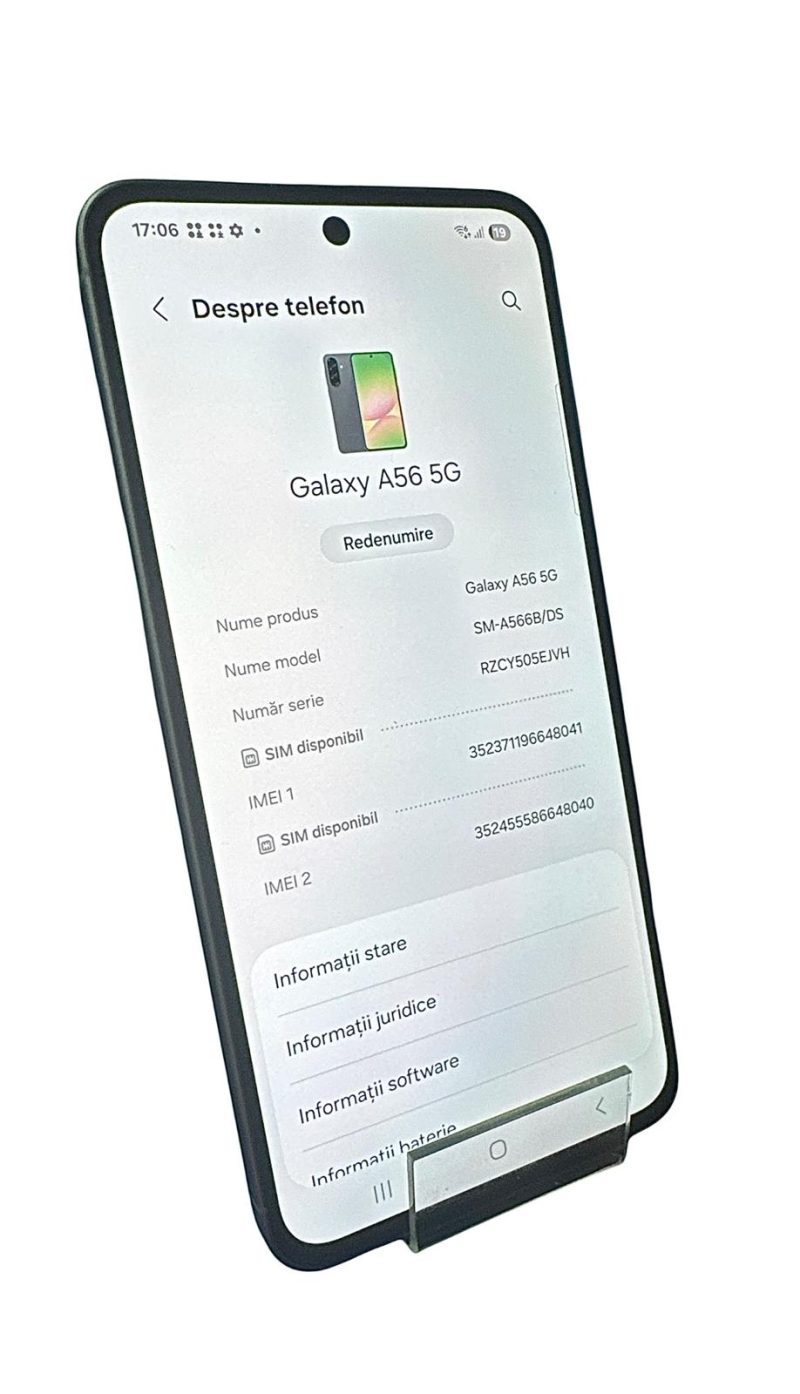 Telefon mobil Samsung A56 BLACK, Memorie 128 GB, Stare Excelenta - Amanet Cashbook | Amanet Online