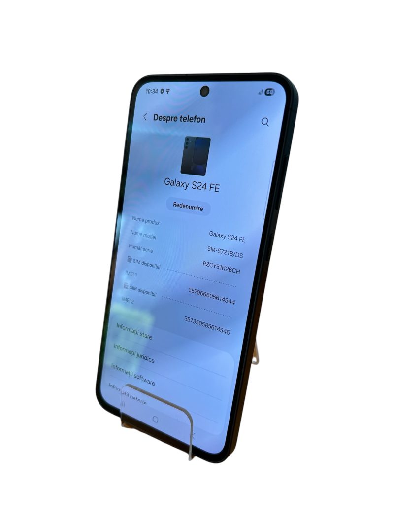 Telefon mobil Samsung S24 FE BLACK, Memorie 128 GB, Stare Excelenta - Amanet Cashbook | Amanet Online